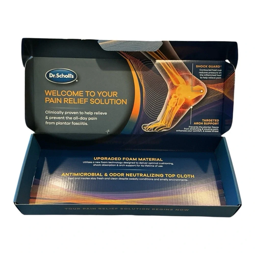 Dr.‎ Scholl's - Plantar Fasciitis Insoles (M 8.5-9/W 9.5-10) - Open Box